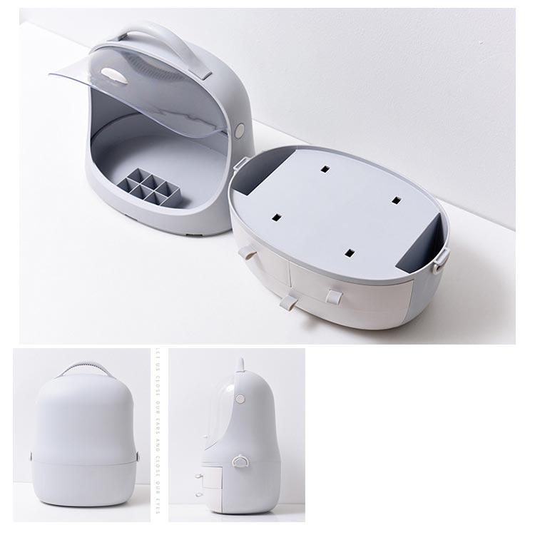 化粧箱 メイクボックス コスメボックス メイクケース 蓋付き 大容量 ジュエス 引き出し付き メイク収納 化粧品 美容 持ち運び 小物入れ |  | 16