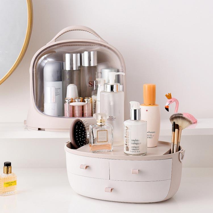 化粧箱 メイクボックス コスメボックス メイクケース 蓋付き 大容量 ジュエス 引き出し付き メイク収納 化粧品 美容 持ち運び 小物入れ |  | 01