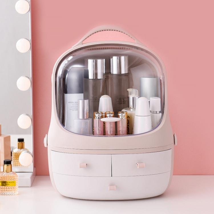 化粧箱 メイクボックス コスメボックス メイクケース 蓋付き 大容量 ジュエス 引き出し付き メイク収納 化粧品 美容 持ち運び 小物入れ |  | 04