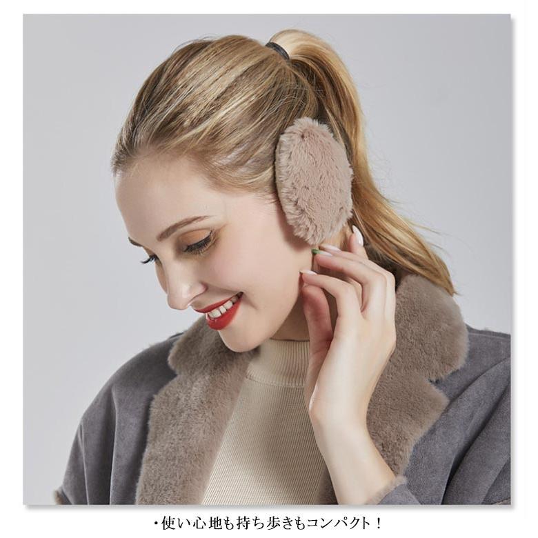 4枚セット 防寒 イヤーマフラー エコファー あったか イヤーマフ 通勤 耳カバー コンパクト イヤーマフ イヤーウォーマー レディース メンズ 男女 |  | 09