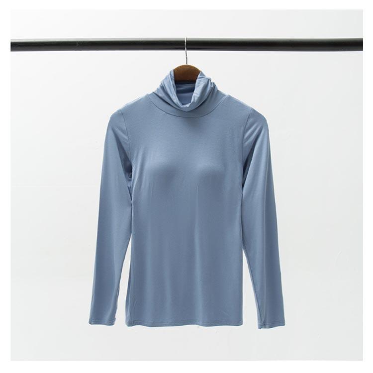 カップ付き ブラトップ レディース ハイネック Tシャツ ストレッチ タートルネック 大きいサイズ カットソー カップ付き カップ付きインナー 肌着 |  | 13