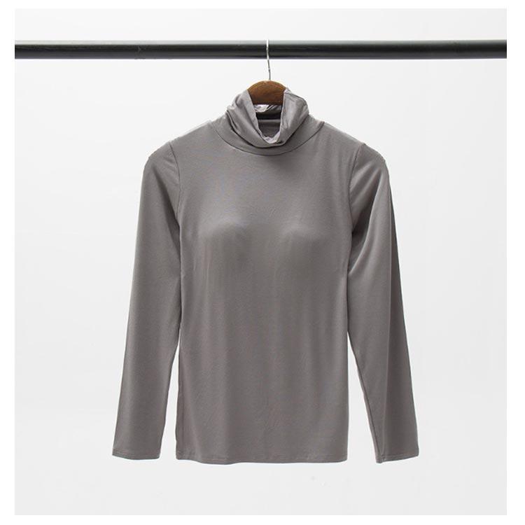 カップ付き ブラトップ レディース ハイネック Tシャツ ストレッチ タートルネック 大きいサイズ カットソー カップ付き カップ付きインナー 肌着 |  | 17