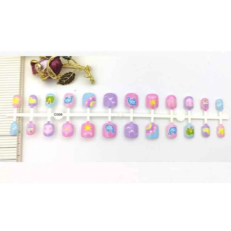 キッズ 可愛い キッズ用 キッズ 小道具付き ネイルチップ 女の子 ネイルチップセット 女の子 ネイルチップ ジェルネイル ネイルチップ 子供用 24 |  | 04