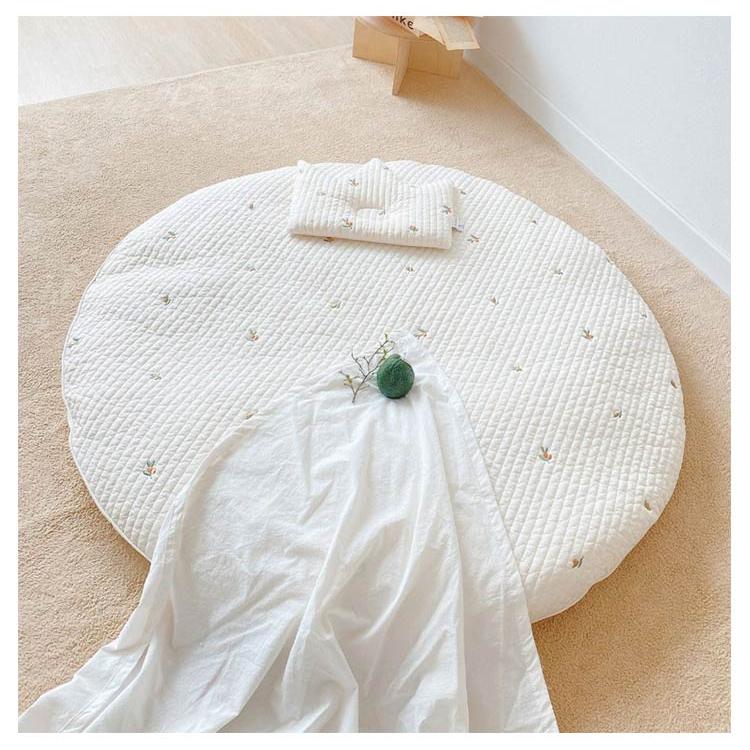 洗える サニーマット プレイマット ベビー マット 赤ちゃん 洗濯 厚手 おしゃれ 北欧 丸形 綿 ラグマット おむつ替え 月齢フォト ごろ寝 昼寝 |  | 18