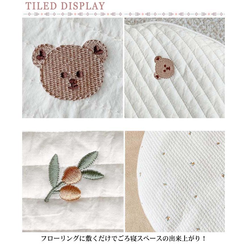 洗える サニーマット プレイマット ベビー マット 赤ちゃん 洗濯 厚手 おしゃれ 北欧 丸形 綿 ラグマット おむつ替え 月齢フォト ごろ寝 昼寝 |  | 07