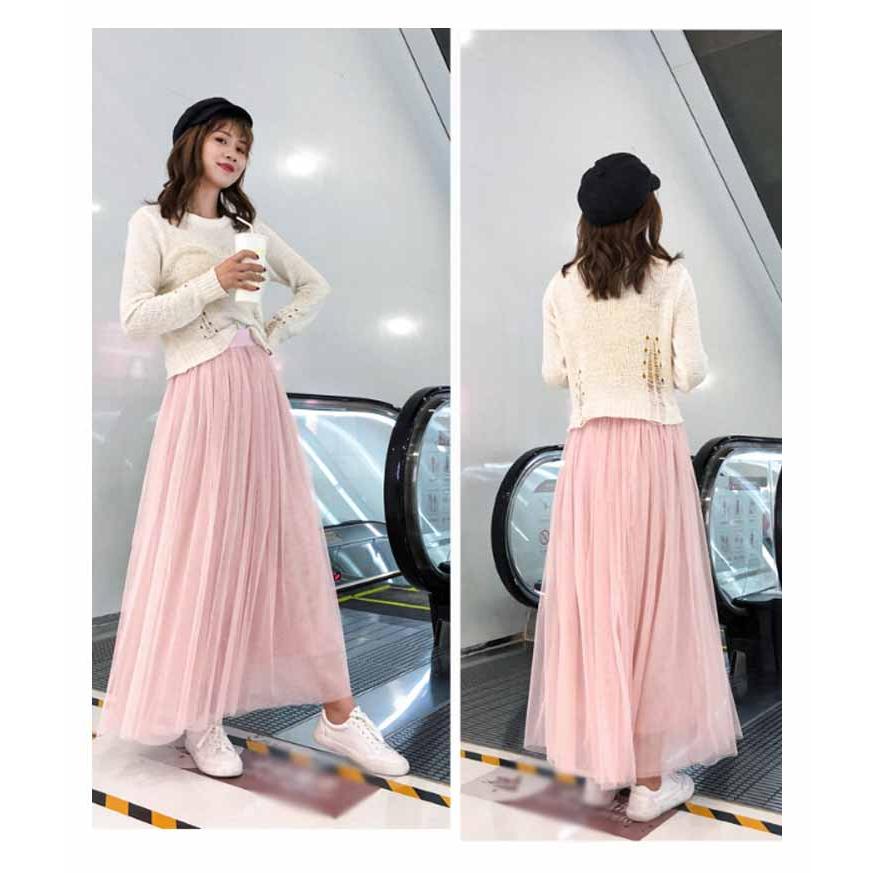 専用です❣️Disneyあちゃちゅむ　ロングスカート　S〜M ボリューム チュチュスカート レディース 春夏 スカート 黒 白