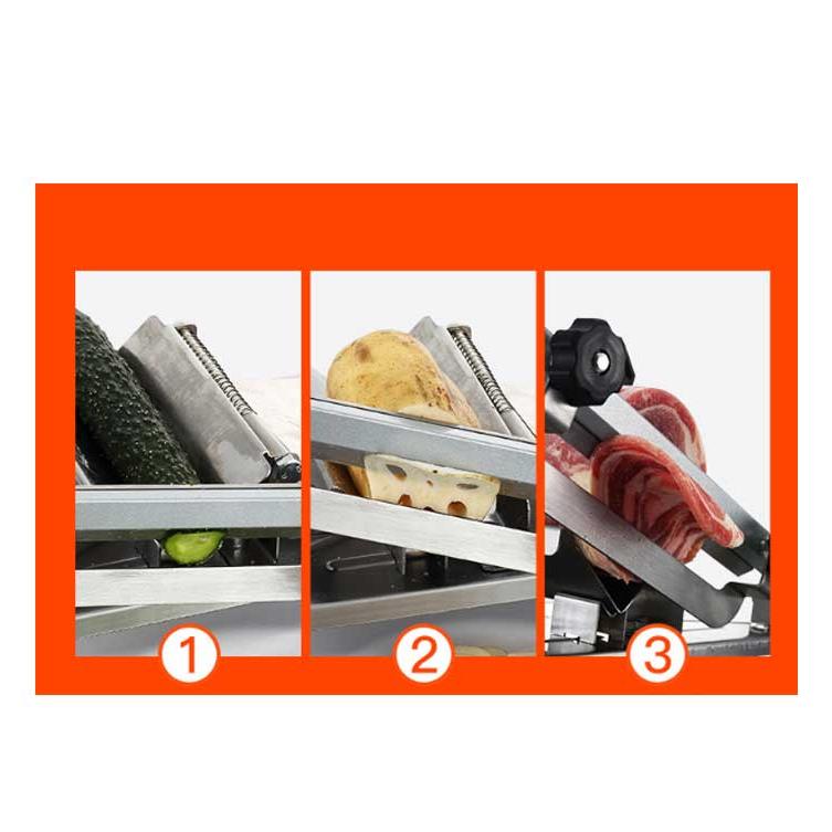 家庭用ミートスライサー スライサー 肉 スライス ミートスライサー 手動スライサー 生ハム 冷凍肉 野菜 パン 餅 手動ミートスライサー 冷凍肉スライ |  | 13