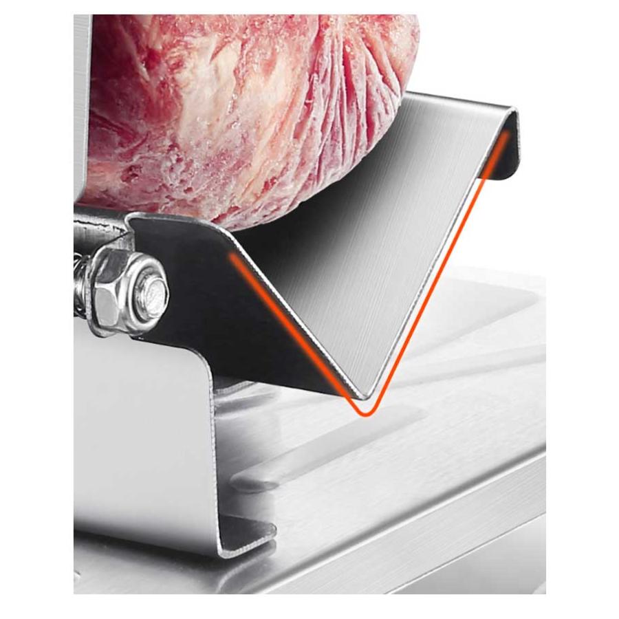 家庭用ミートスライサー スライサー 肉 スライス ミートスライサー 手動スライサー 生ハム 冷凍肉 野菜 パン 餅 手動ミートスライサー 冷凍肉スライ |  | 15