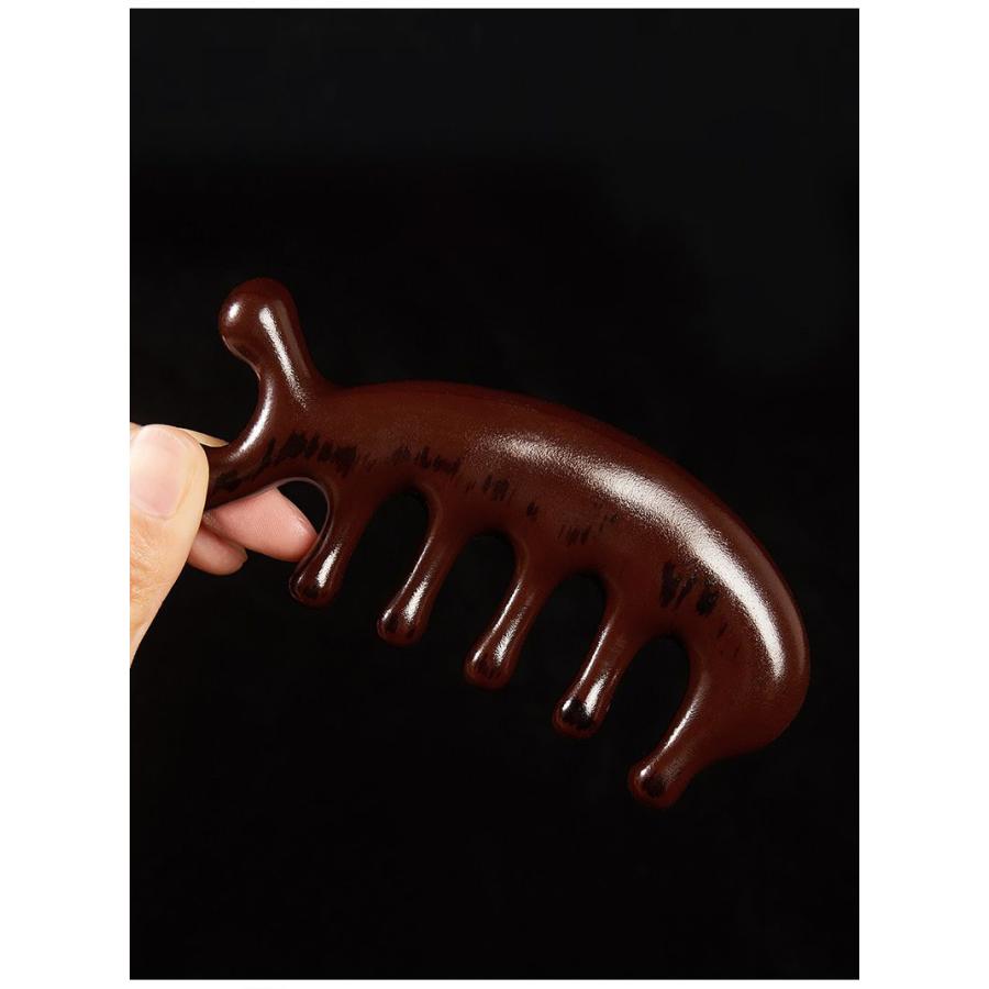 送料無料 木櫛 頭部マッサージ 頭皮ケア リンパマッサージ くし 檀木 厚型 携帯サイズ ヘアブラシ 頭皮ケア 頭皮マッサージ 髪用ブラシ 多機能 抜 |  | 12