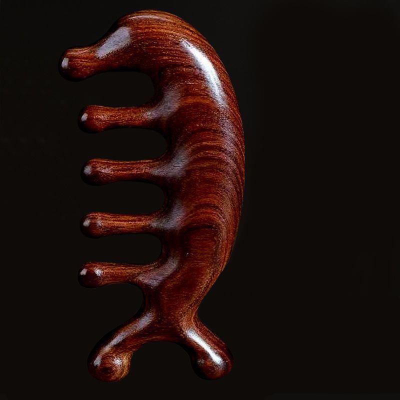 送料無料 木櫛 頭部マッサージ 頭皮ケア リンパマッサージ くし 檀木 厚型 携帯サイズ ヘアブラシ 頭皮ケア 頭皮マッサージ 髪用ブラシ 多機能 抜 |  | 03