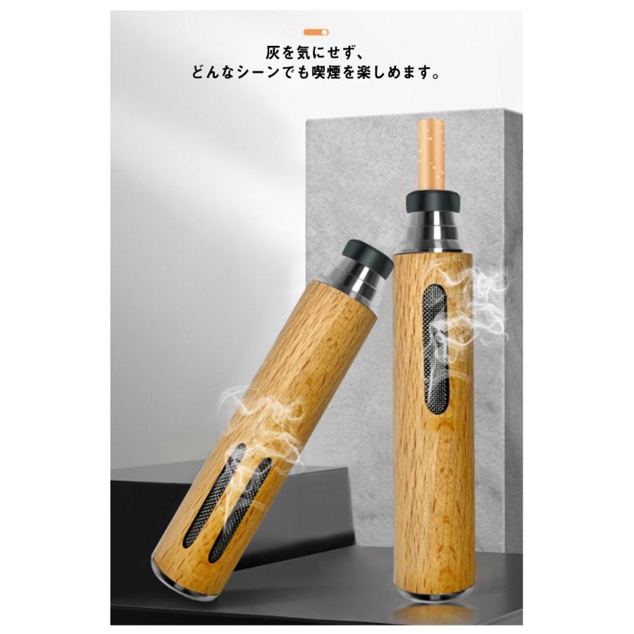 【送料無料】灰皿 携帯 おしゃれ 車用 持ち運び 収納袋付き 屋外 大容量 耐湿 防圧 防風 軽量 頑丈 木製 ナチュラル アウトドア お手入れ簡単 |  | 08