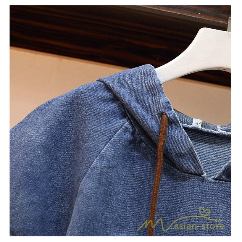 セットアップ レディース パーカー 半袖 フード付き プルオーバー ショートパンツ デニム 2点セット 上下 トップス 夏 パンツ 夏服 カジュアル |  | 14