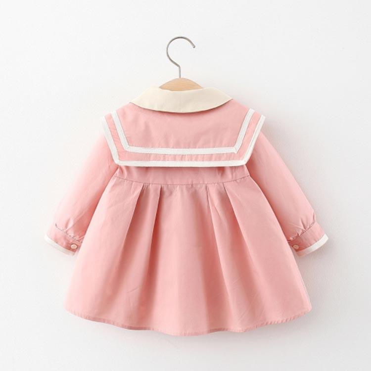 ワンピース 長袖 キッズ ベビー 子供服 フォーマル ドレス 送料無料 女の子 春秋 セーラー風 セーラー服風 入学式 ガールズ 可愛い 女児 受験 |  | 04