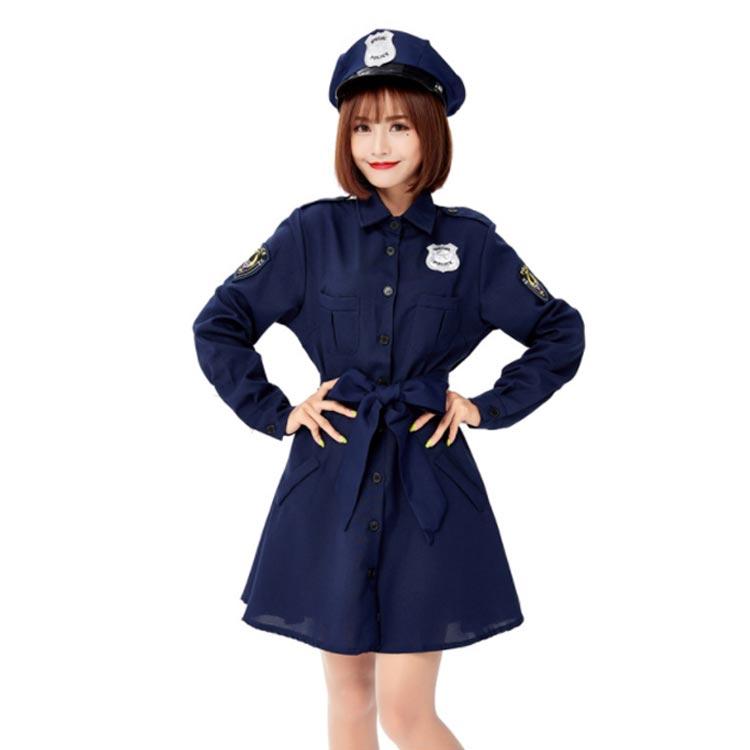 ハロウィン コスプレ 仮装 ポリス 制服 長袖 ハロウィンコスプレ ミニスカポリス 警察官 婦警 女性 可愛い 大きいサイズ レディース ワンピース |  | 02