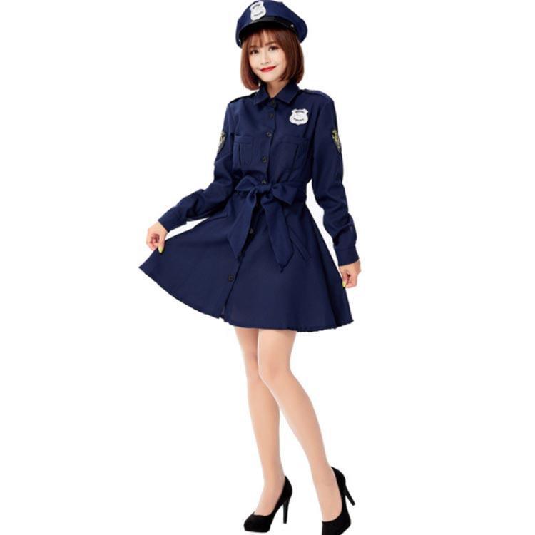 ハロウィン コスプレ 仮装 ポリス 制服 長袖 ハロウィンコスプレ ミニスカポリス 警察官 婦警 女性 可愛い 大きいサイズ レディース ワンピース |  | 04