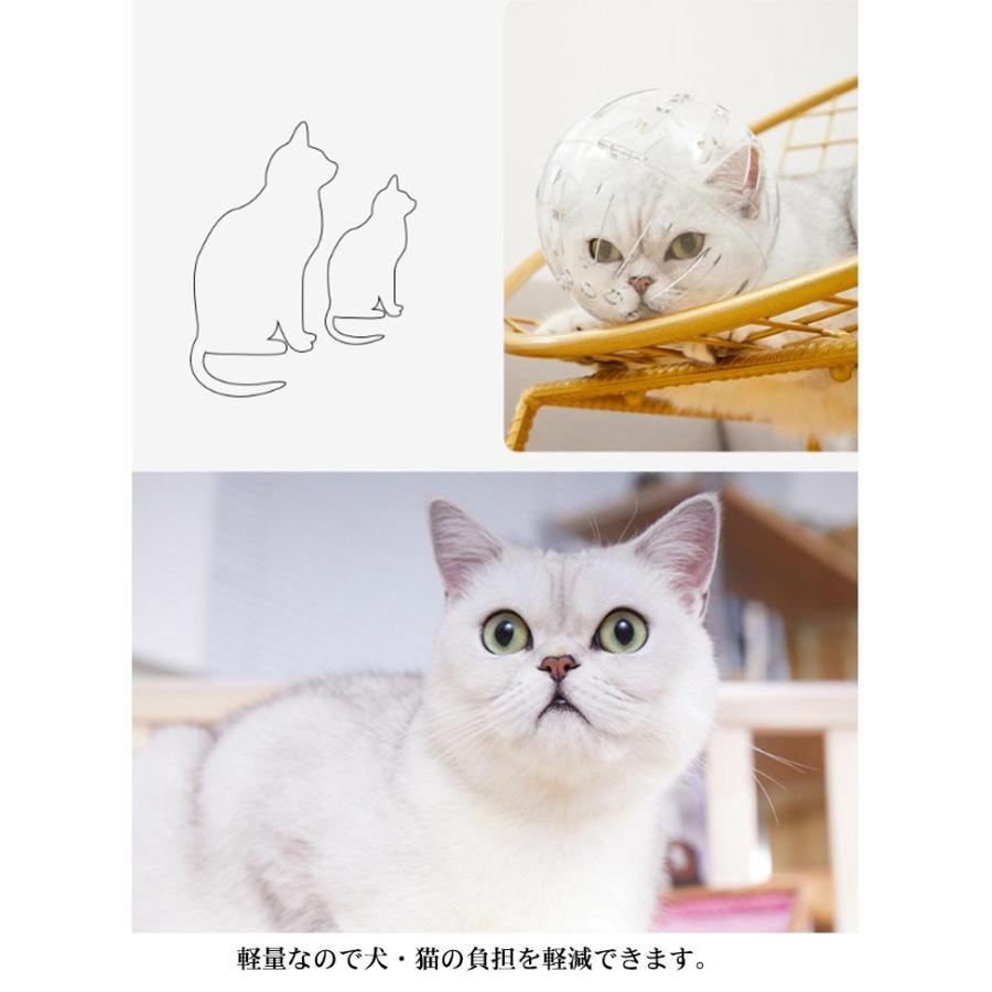 口輪 宇宙ヘッドギア口輪 透明 ペット口輪 エリザベスカラー 猫用 通気性 猫マスク 爪切り補助用 耳掃除 美容 ペット用品 お風呂 噛みつき防止 拾 |  | 09