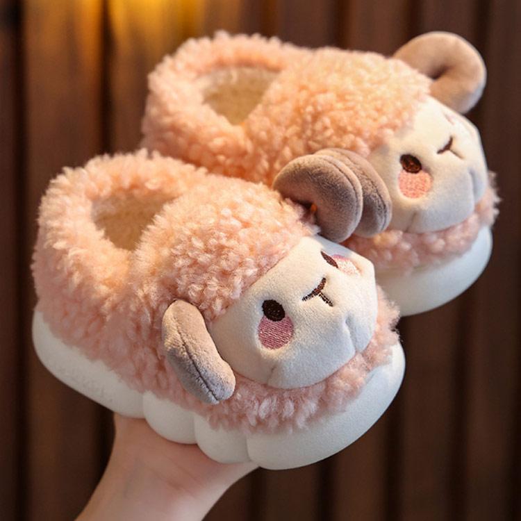 スリッパ もこもこ かわいい キッズ ルームシューズ 子供用 裏ボア あったか かかとあり かかとなし 滑り止め 冷え防止 可愛い 兄弟姉妹 お揃い |  | 01