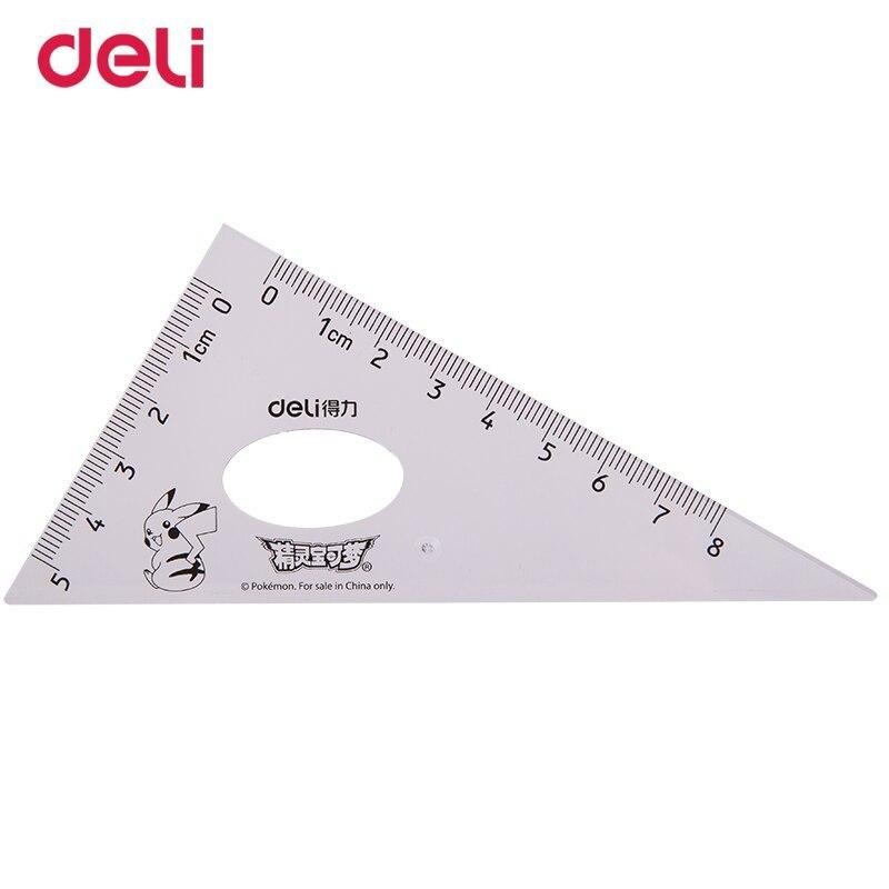 ポケモン ピカチュウ 三角定規 分度器 プラスチック 定規セット Deli 4点セット Ae 0 台町商会 通販 Yahoo ショッピング