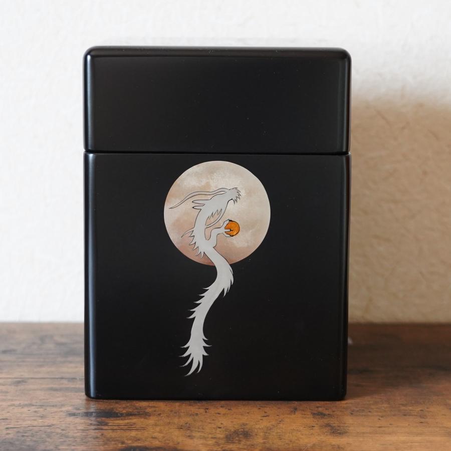 御朱印帳 御朱印帳入れ 御朱印帳ケース 御朱印帳袋 おしゃれ かわいい インテリア 大判 サイズ 小物入れ ５冊入れ ブラック 龍 鉄印帳 御城印帳 | 