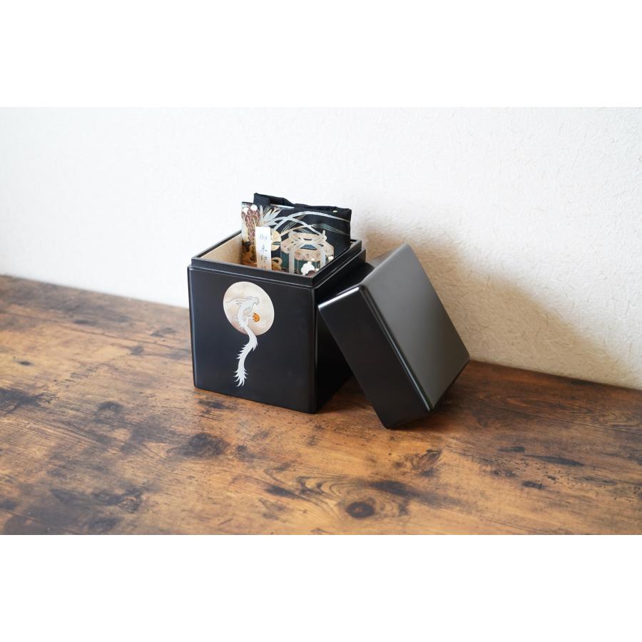 御朱印帳 御朱印帳入れ 御朱印帳ケース 御朱印帳袋 おしゃれ かわいい インテリア 大判 サイズ 小物入れ ５冊入れ ブラック 龍 鉄印帳 御城印帳 |  | 01