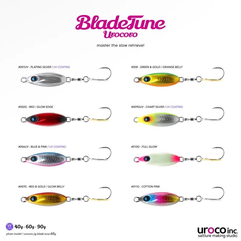 UROCORO JIG BLADE TUNE 40g #001UV / ウロコ ウロコロジグ ブレード