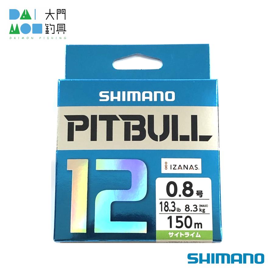 シマノ ピットブル12 200m PL-M62R サイトライム 0.8号 18.3lb