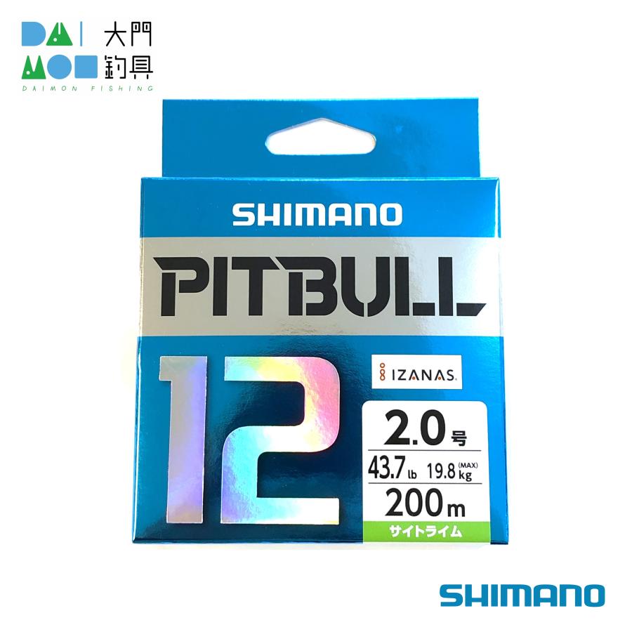 シマノ ピットブル12 200m PL-M62R サイトライム 2号 43.7lb SHIMANO