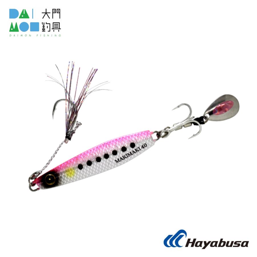 ハヤブサ FS417 ジャックアイ マキマキ 20g #13 リアル魚鱗ピンクイワシ網目夜光 / HAYABUSA FS417 JACK EYE MAKIMAKI｜daimonfishing｜02