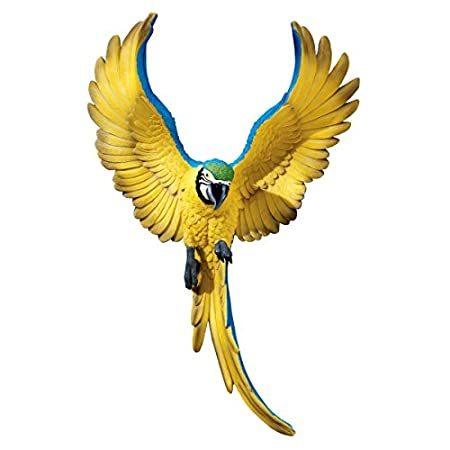 (Single) Design Toscano Phineas the Flapping Macaw Bird Wall Sculpture