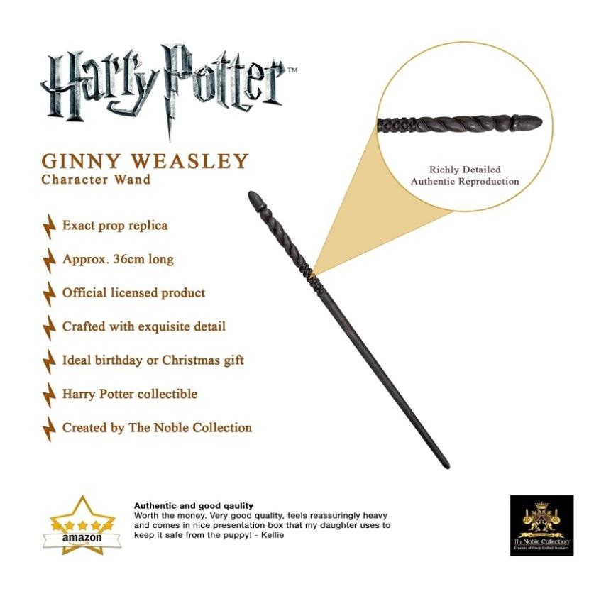 かわいい ハリーポッターレプリカ 送料無料でお届けします ジニーウィーズリー ノーブルコレクション 杖 Sf ファンタジー ホラー Www Reinnec Cl