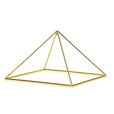 最安値級価格Finest Quality 51 Degree 9" 24k Gold-Plated Copper Meditation Pyramid for H