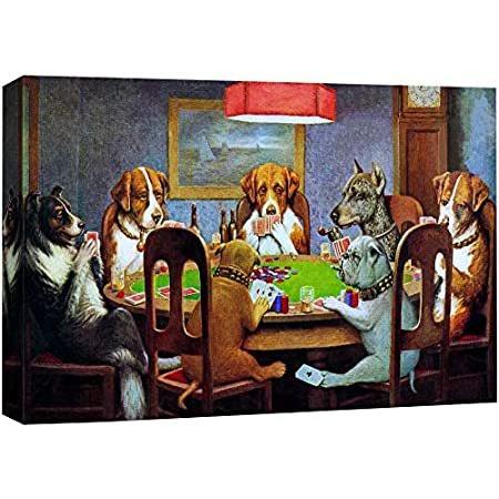 まとめ買でお得 有名絵画 レプリカ ポーカー犬 キャンバスプリント ウォールアート Wall26 M Coolidge C 24イ またはトランプをしている犬 買い値下げ Riverawesternwear Com