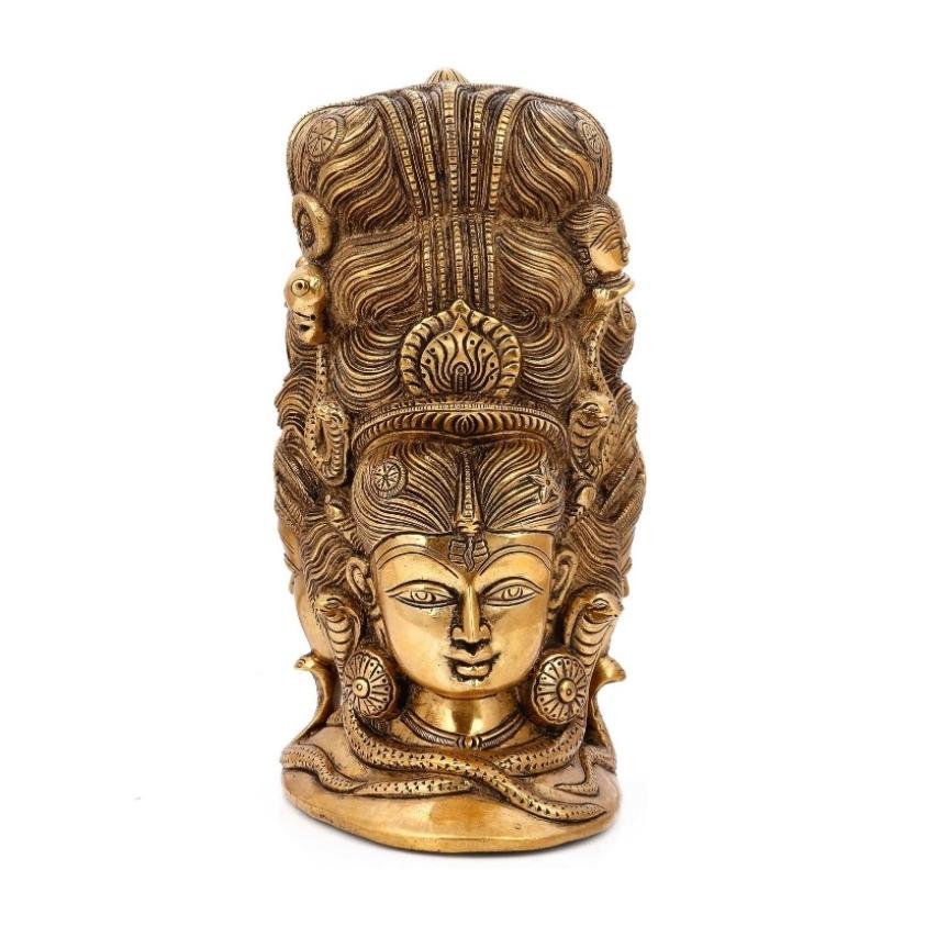 ヒンドゥー教の神女神三面シヴァ・パルヴァティ・マハカラ仏教彫刻真鍮シヴァ像 家具、インテリア インテリア雑貨 オブジェ、置き物 VQL2248168453(21420円)