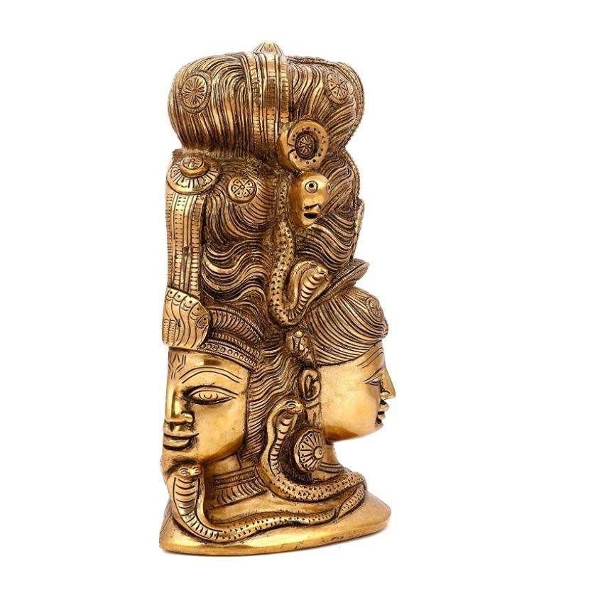 ヒンドゥー教の神女神三面シヴァ・パルヴァティ・マハカラ仏教彫刻真鍮シヴァ像 家具、インテリア インテリア雑貨 オブジェ、置き物 VQL2248168453(21420円)