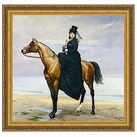 ブランド品専門の Equestrian Toscano Design Portrait Canvas 1873: Croizette, Mademoiselle of オブジェ、置き物