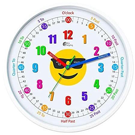 アウトレット モール 価格 Wise ハリネズミ 時間教え用時計 時間教え用時計 12インチ サイレントムーブメント 掛け時計 壁掛け時計 アナログ学習時計 子ども用 ハリネズミ 教室やプレイルーム 子供の寝室に最適な部屋と壁の B07qhbfl3y Dik Onlineshop 再入荷分を購入