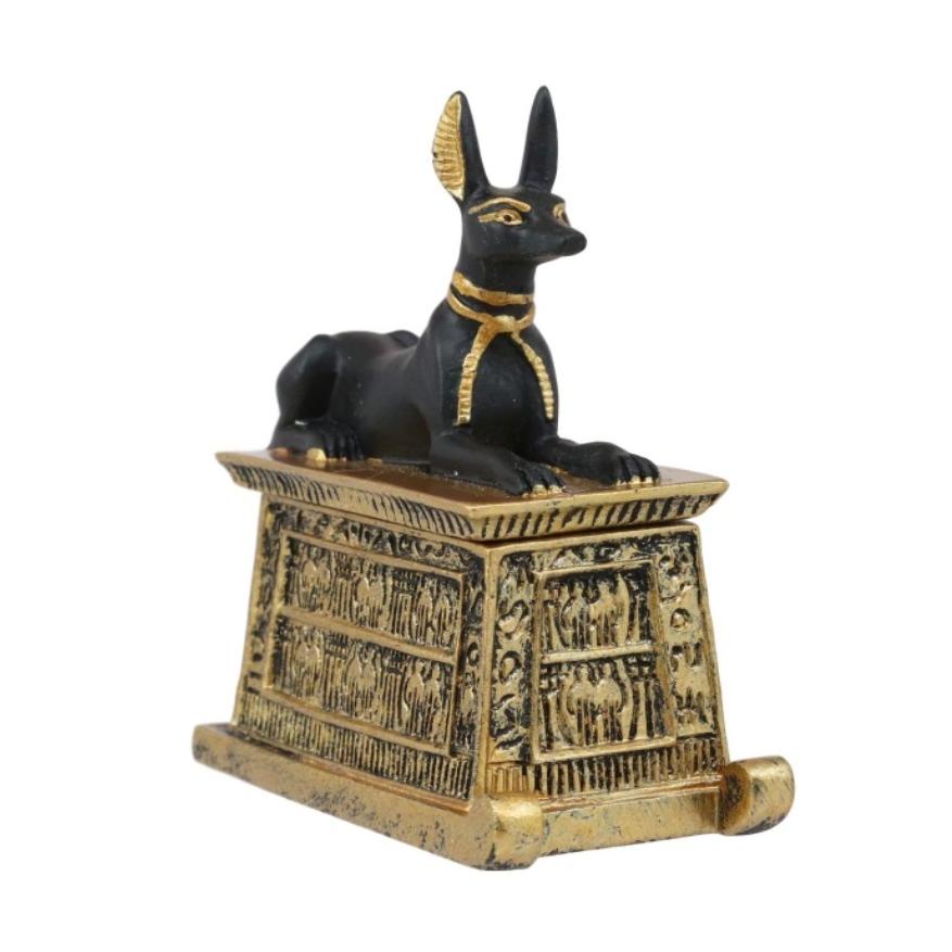エブロス エジプトの神 象形文字 アヌビス 犬 エジプトのミニチュア カルトゥーシュ ボックス ブラックとゴールド仕上げ 神と女神 古代伝説の神 B07rn19pdw Dik Onlineshop 通販 Yahoo ショッピング