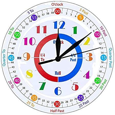 高額売筋 学習時計 静音 子供用 Getjonesright 壁装飾 子供用 遊び部屋 電池式 学習時計 子供部屋 10インチ 10インチ B085hyxgprならショッピング ランキングや口コミも豊富なネット通販 更にお得なpaypay残高も スマホアプリも充実で毎日どこからでも気になる商品