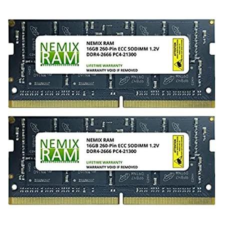 激安通販新作 2Rx8 SODIMM ECC PC4-21300 DDR4-2666 2x16GB Kit 32GB Memory NEMIX by Upgrade メモリー