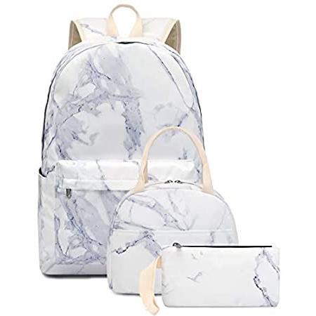 オンライン 通販 ブックバッグ スクールバックパック ガールズ キュートなスクールバッグ 15インチノートパソコン用バックパックセット マーブリング ホワイト 卸値 Www Superavila Com