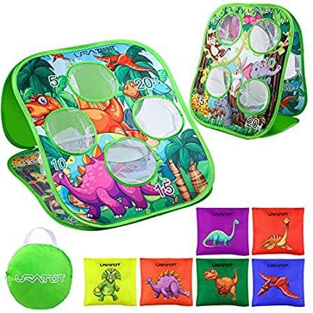 【在庫僅少】 Dinosaur Toy, Game Toss Bag Bean URATOT and S Double Themes, Animals Jungle その他人形