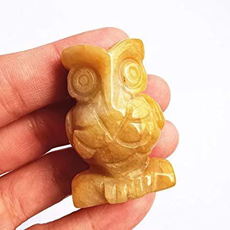 Angelgogo 「N/A」 1個 天然イエロー翡翠クリスタルとヒーリング