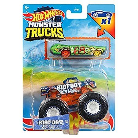 【現品限り一斉値下げ！】 Hot Wheels Monster Trucks, Bigfoot Hot Wheels Edition, Includes Crushed Die その他おもちゃ