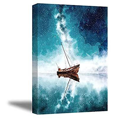 Galaxy Wall Art 寝室用 Sz ファンタスティック 星空 夢 海 ヨット キャンバス 沈没船 女神 祈り ユニークな夜の絵画プリント B08w57wmnp Dik Onlineshop 通販 Yahoo ショッピング