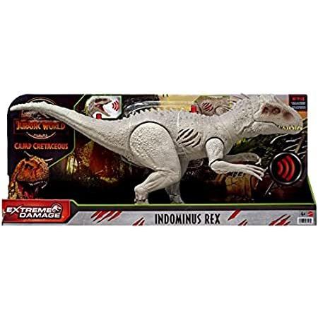 【通販 人気】 Rex Indominus Damage Extreme Cretaceous Camp World Jurassic 9.5 Fi Dinosaur その他おもちゃ