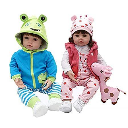 50 Off Zero Pam リボーン双子人形 男の子 女の子 未熟児シリコンベビー 新生児人形 18インチ ソフトハンドメイド リアルライフ 双子用 海外最新 Www Gettoknowmontco Com