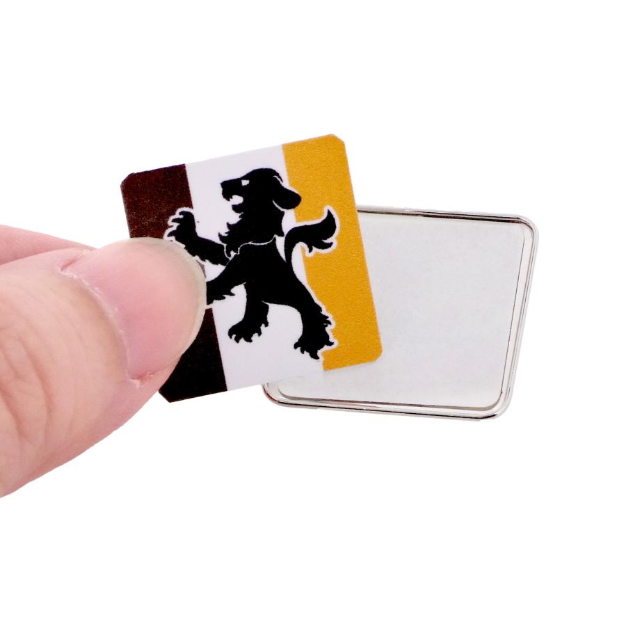 ピンバッジ 手作り ピンバッチ ドームピンズ 正方形 22mm シルバー土台