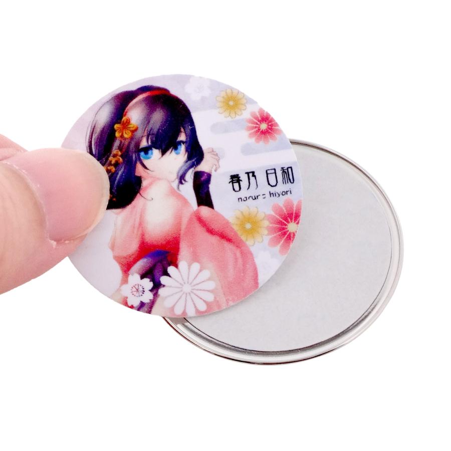 手作りピンバッジ 10個入 ピンバッチ ドームピンズ 丸型 直径 31mm