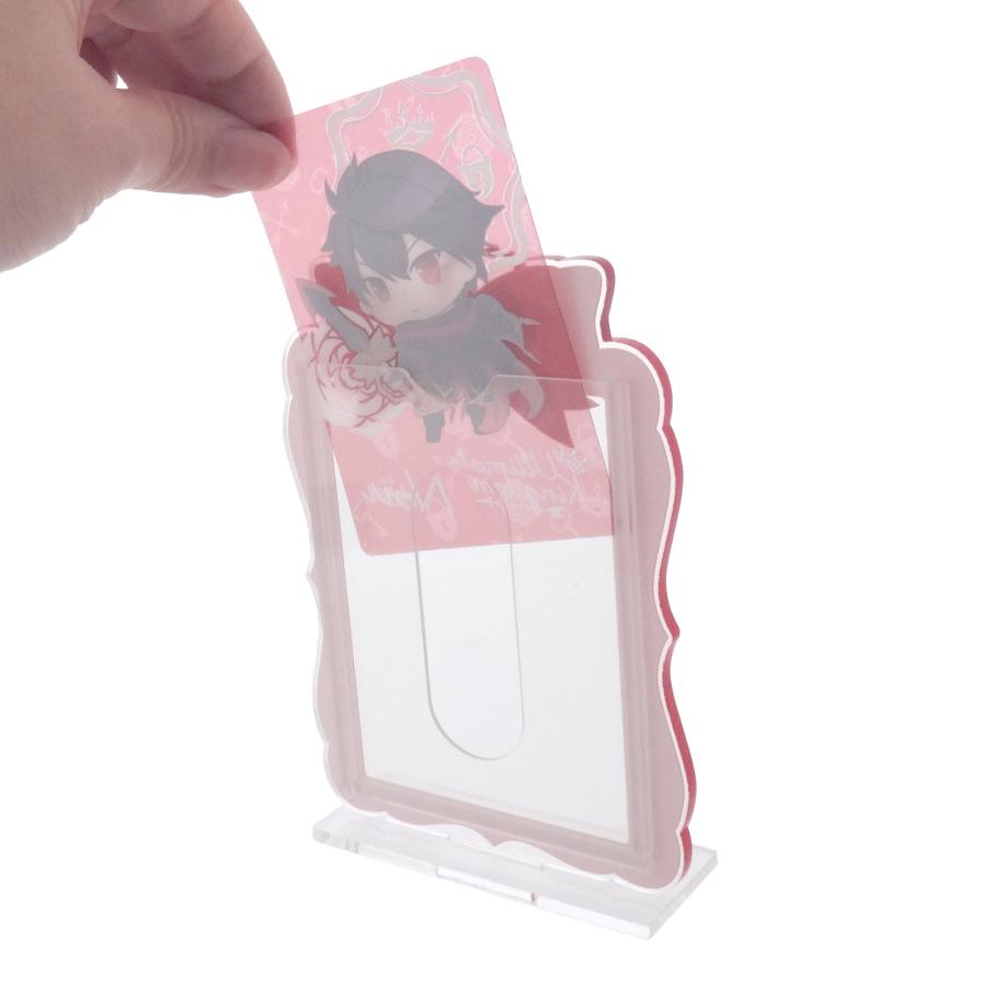 推しカラー チェキ フォト カードホルダー スタンド台付き 2WAY