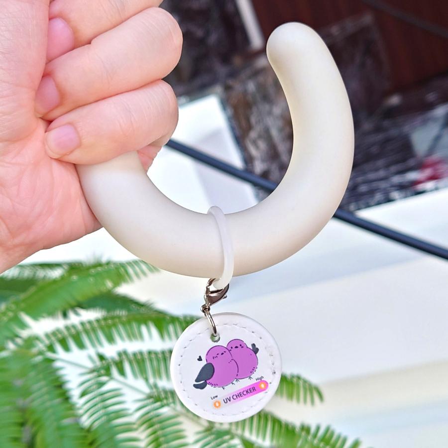 紫外線チェック 目印マーカー シマエナガ めじるしチャーム アンブレラ